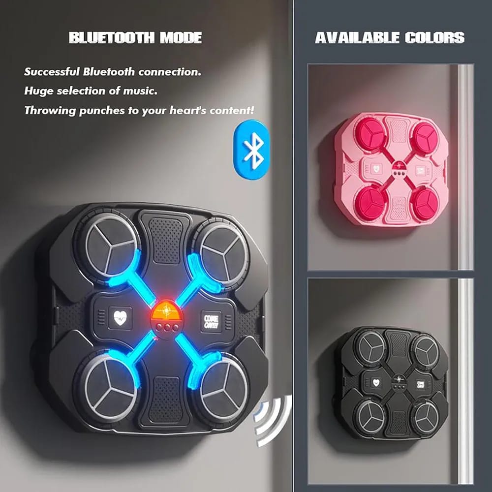 MAQUINA DE BOXEO MUSICAL BLUETOOTH - INCLUYE GUANTES