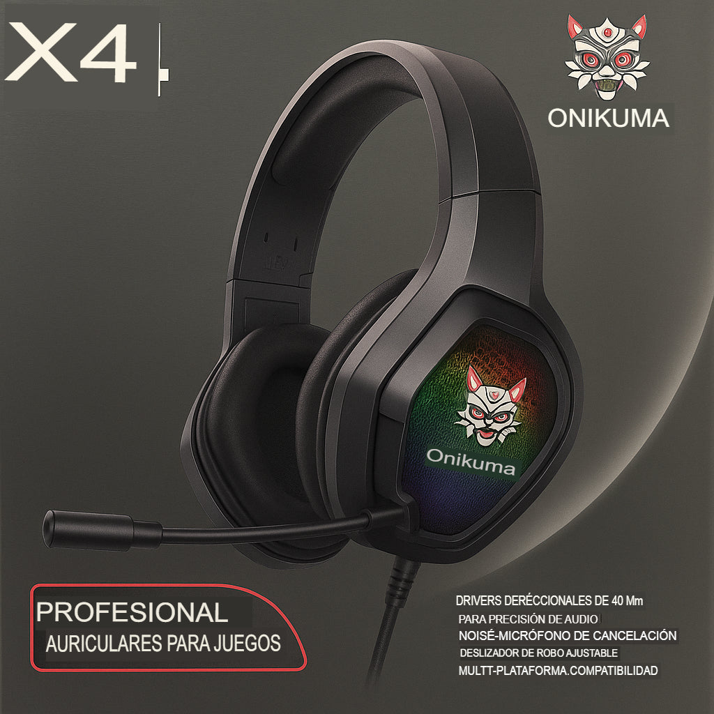 AUDÍFONOS GAMER X4 CON MICROFONO