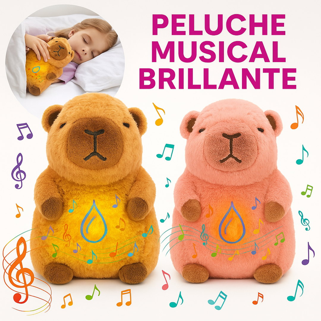 PELUCHE CAPIBARA MÚSICAL INTERACTIVO