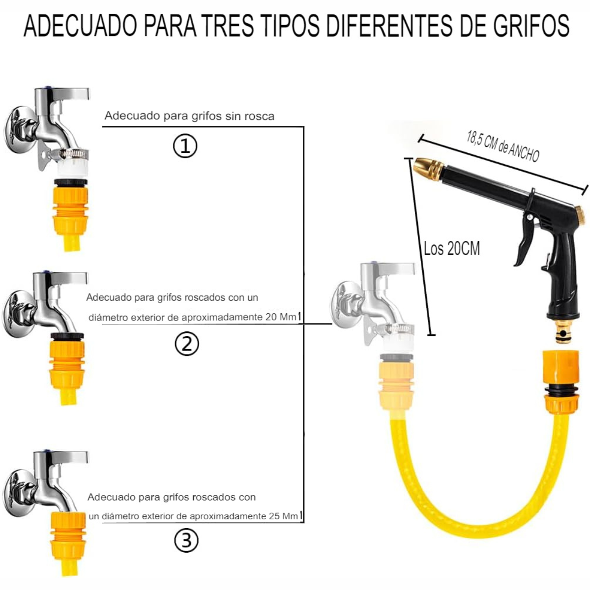 PISTOLA DE AGUA PARA AUTOMOVIL