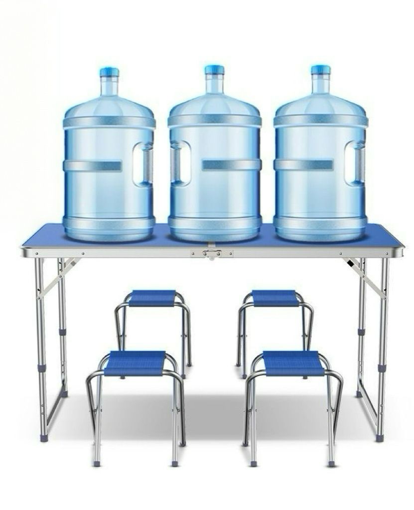 MESA PLEGABLE CON 4 SILLAS