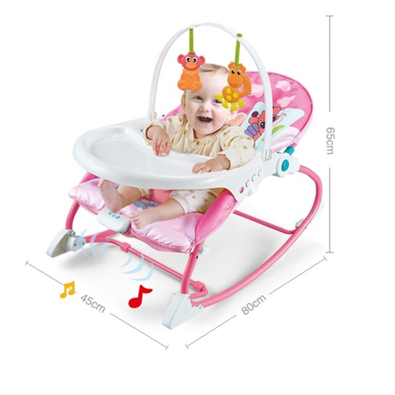 Silla Mecedora 2 En 1 Musical con Vibración