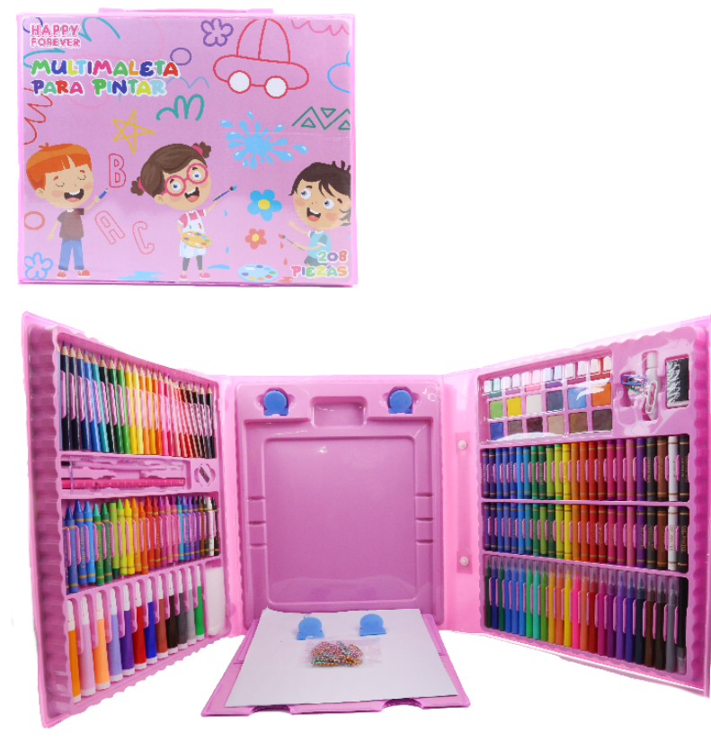 SET DE ARTE PARA NIÑOS - 208 PIEZAS