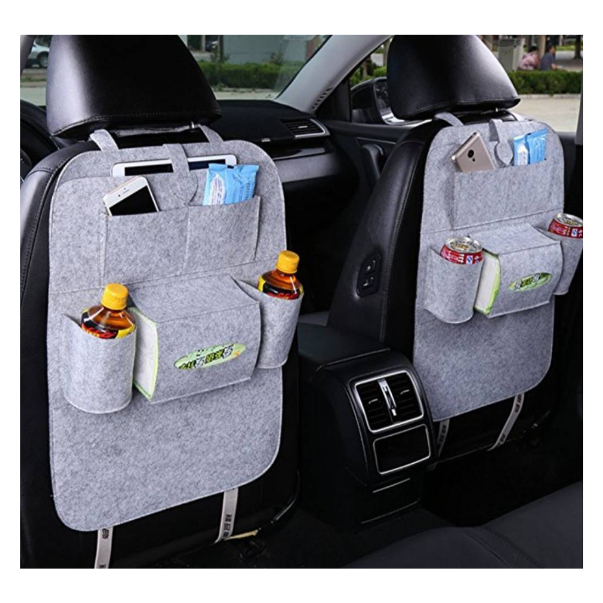 PACK VIRELA - 2 ORGANIZADORES PARA ASIENTO TRASERO DE AUTO