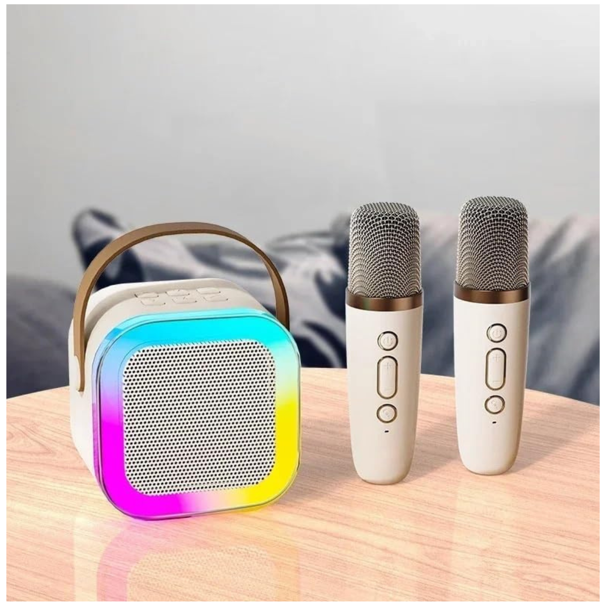 Micrófono Karaoke - Mini Altavoz LED