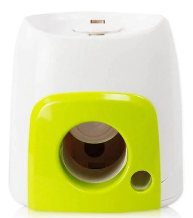 MÁQUINA LANZA PELOTAS CON RECOMPENSA AUTOMÁTICA PARA PERROS