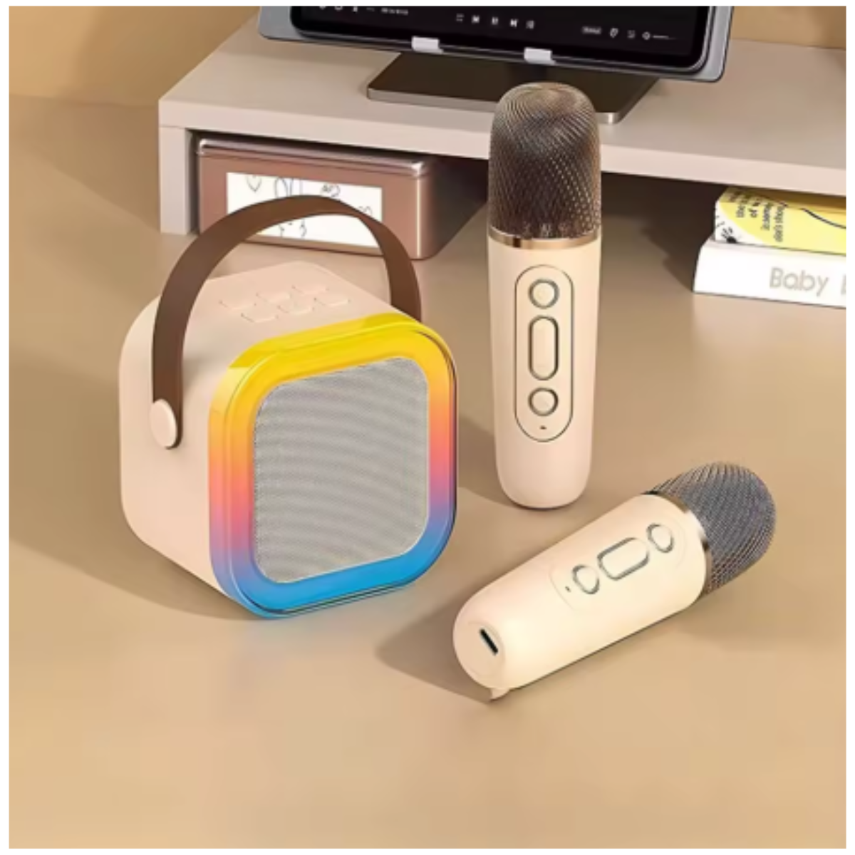 Micrófono Karaoke - Mini Altavoz LED