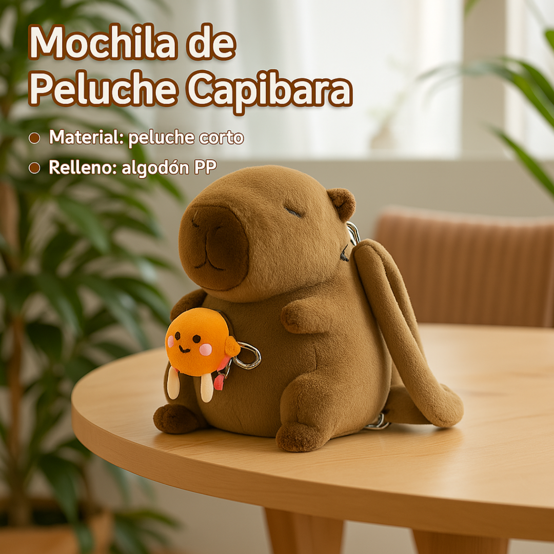MOCHILA KAWAII CAPIBARA - 35cm