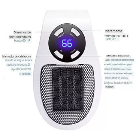 PACK VIRELA - 2 MINI CALEFACTOR PORTATIL ELECTRICO 350W
