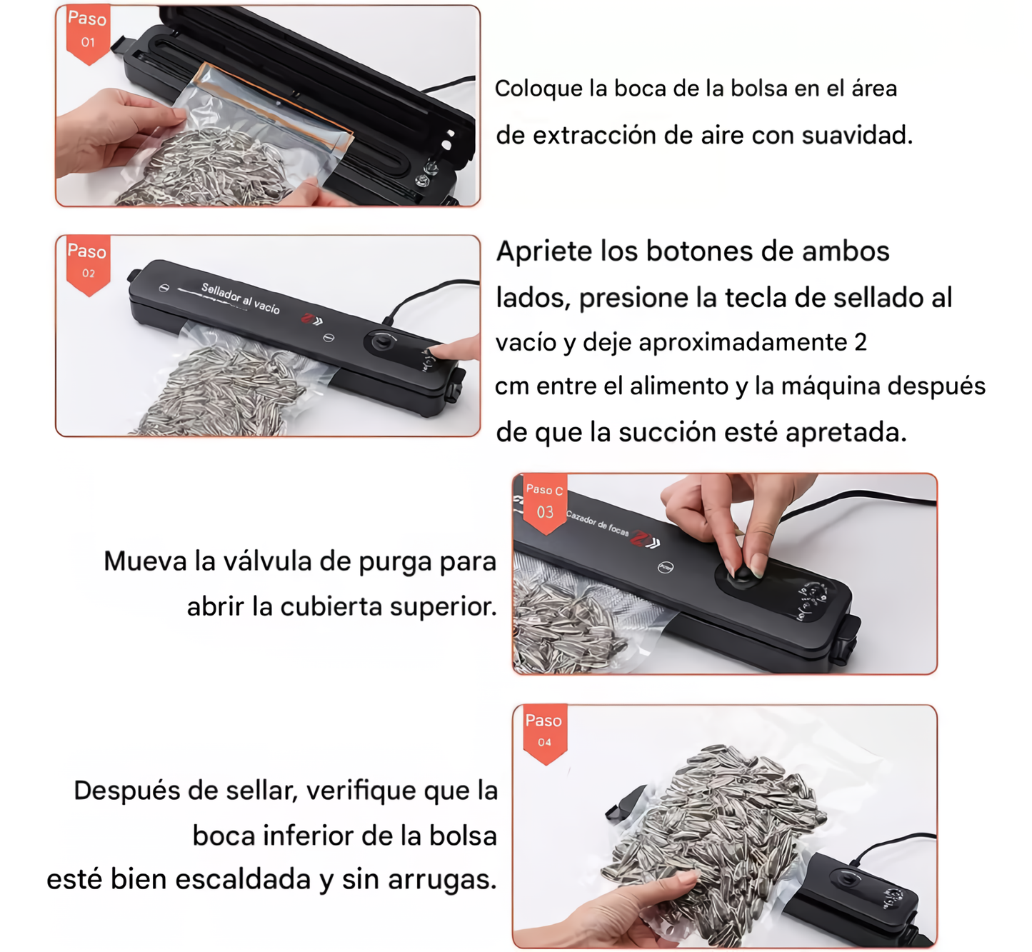 PACK SELLADORA AL VACIO CURLERPROâ„¢ MAS BOLSAS