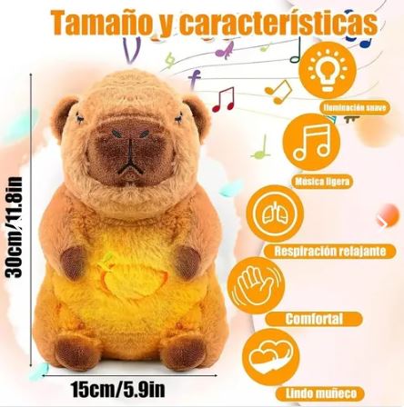 PELUCHE CAPIBARA MÚSICAL INTERACTIVO