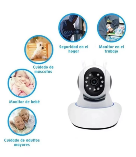 CAMARA IP 3 ANTENAS WIFI VISION NOCTURNA