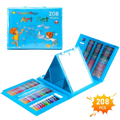 SET DE ARTE PARA NIÑOS - 208 PIEZAS