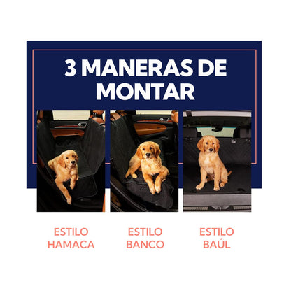 PACK VIRELA PRO OUTDOOR: CUBRE ASIENTO DE AUTO + LIMPIADOR DE PATAS PARA MASCOTAS