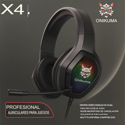 AUDÍFONOS GAMER X4 CON MICROFONO