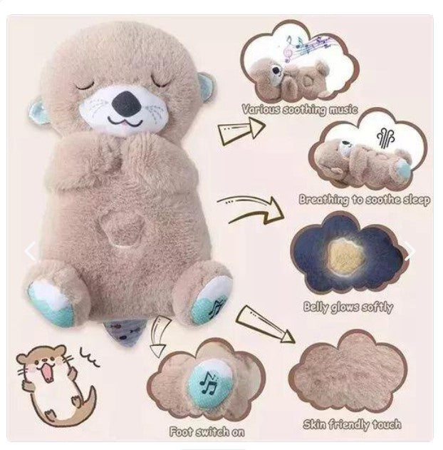 NUTRIA PELUCHE DE APEGO - MUSICA, LUZ Y RESPIRACION