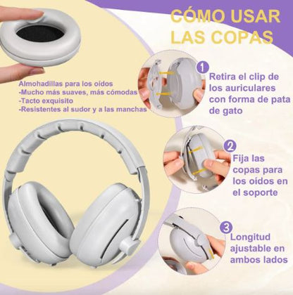 AURICULARES CANCELACION DE RUIDO PARA BEBES