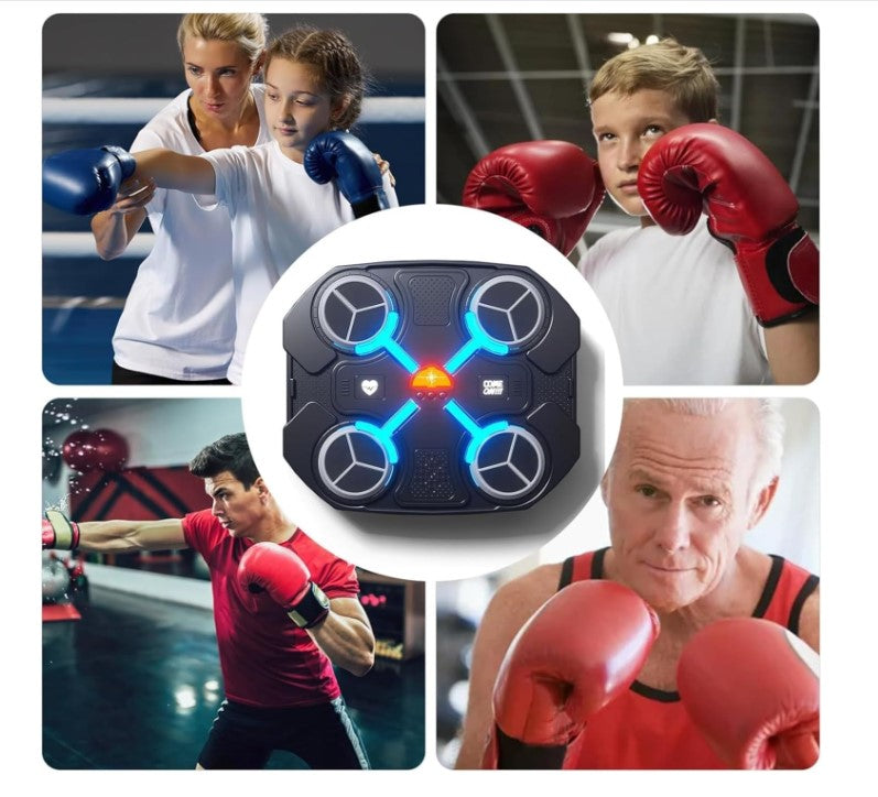 MAQUINA DE BOXEO MUSICAL BLUETOOTH - INCLUYE GUANTES