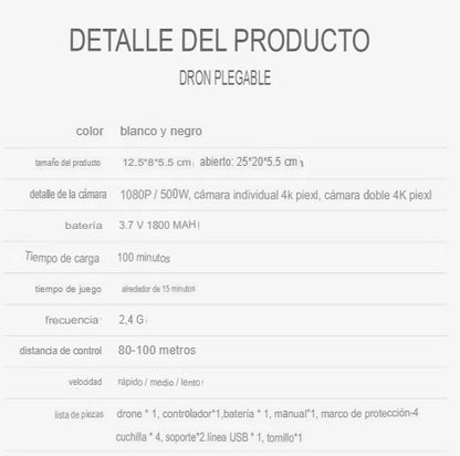 DRONE E88 4K DOBLE CAMARA