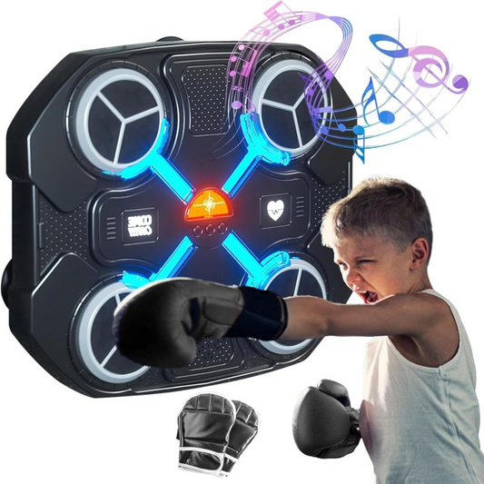 MAQUINA DE BOXEO MUSICAL BLUETOOTH - INCLUYE GUANTES