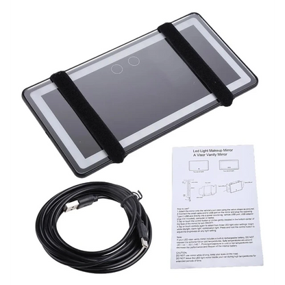 ESPEJO LED RECARGABLE AUTO