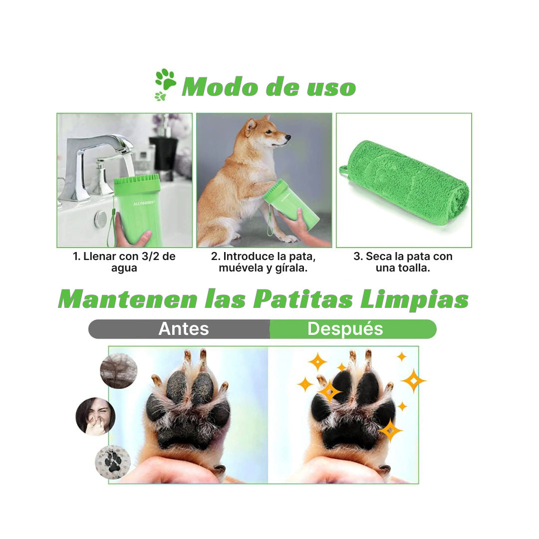 PACK VIRELA PRO OUTDOOR: CUBRE ASIENTO DE AUTO + LIMPIADOR DE PATAS PARA MASCOTAS