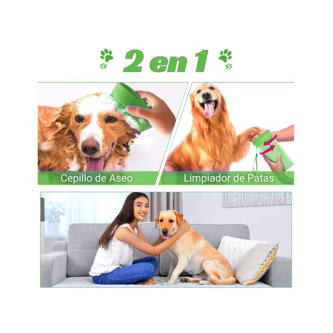 PACK VIRELA PRO OUTDOOR: CUBRE ASIENTO DE AUTO + LIMPIADOR DE PATAS PARA MASCOTAS