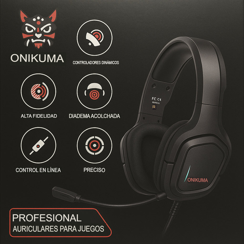 AUDÍFONOS GAMER K20 CON MICRÓFONO