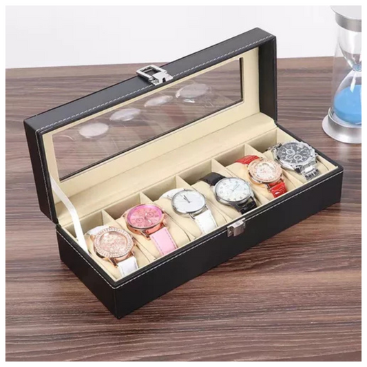 ESTUCHE ORGANIZADOR 6 RELOJES