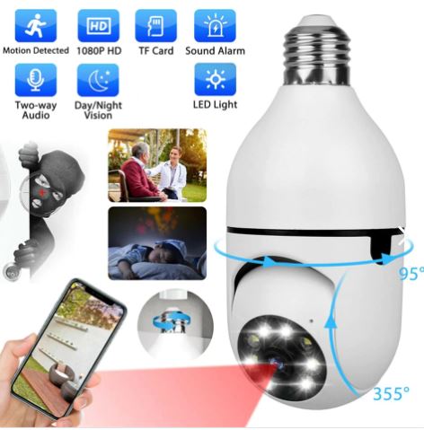 PACK VIRELA - 2 CAMARAS DE SEGURIDAD WIFI 360 HD