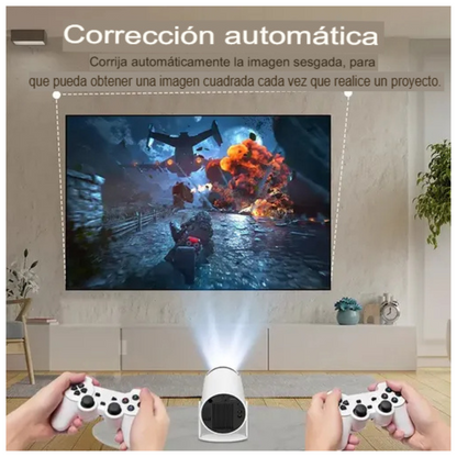 MINI CONSOLA DE JUEGOS RETRO CON PROYECTOR 4K - X10 PLUS