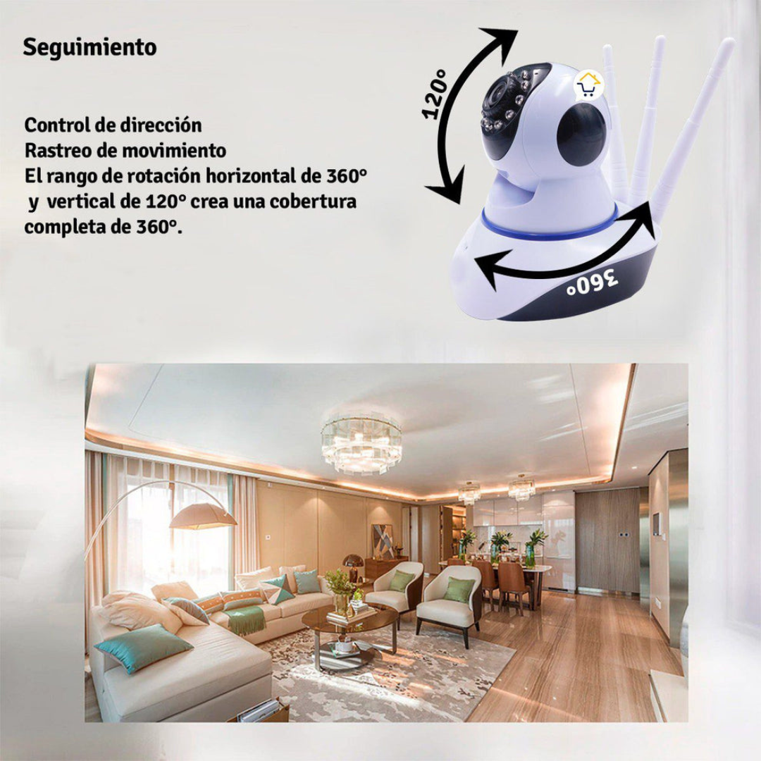 CAMARA IP 3 ANTENAS WIFI VISION NOCTURNA