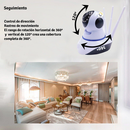 CAMARA IP 3 ANTENAS WIFI VISION NOCTURNA