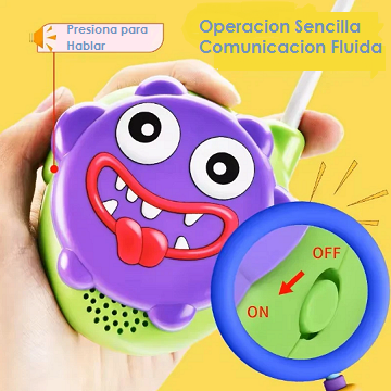 RADIO TRANSMISOR WALKIE TALKIE LITTLE MONSTER