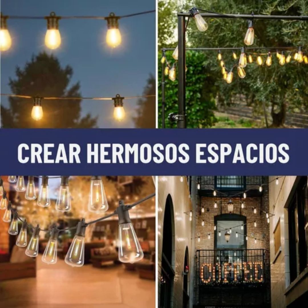 GUIRNALDA 5 METROS -10 LUCES IMPERMEABLES