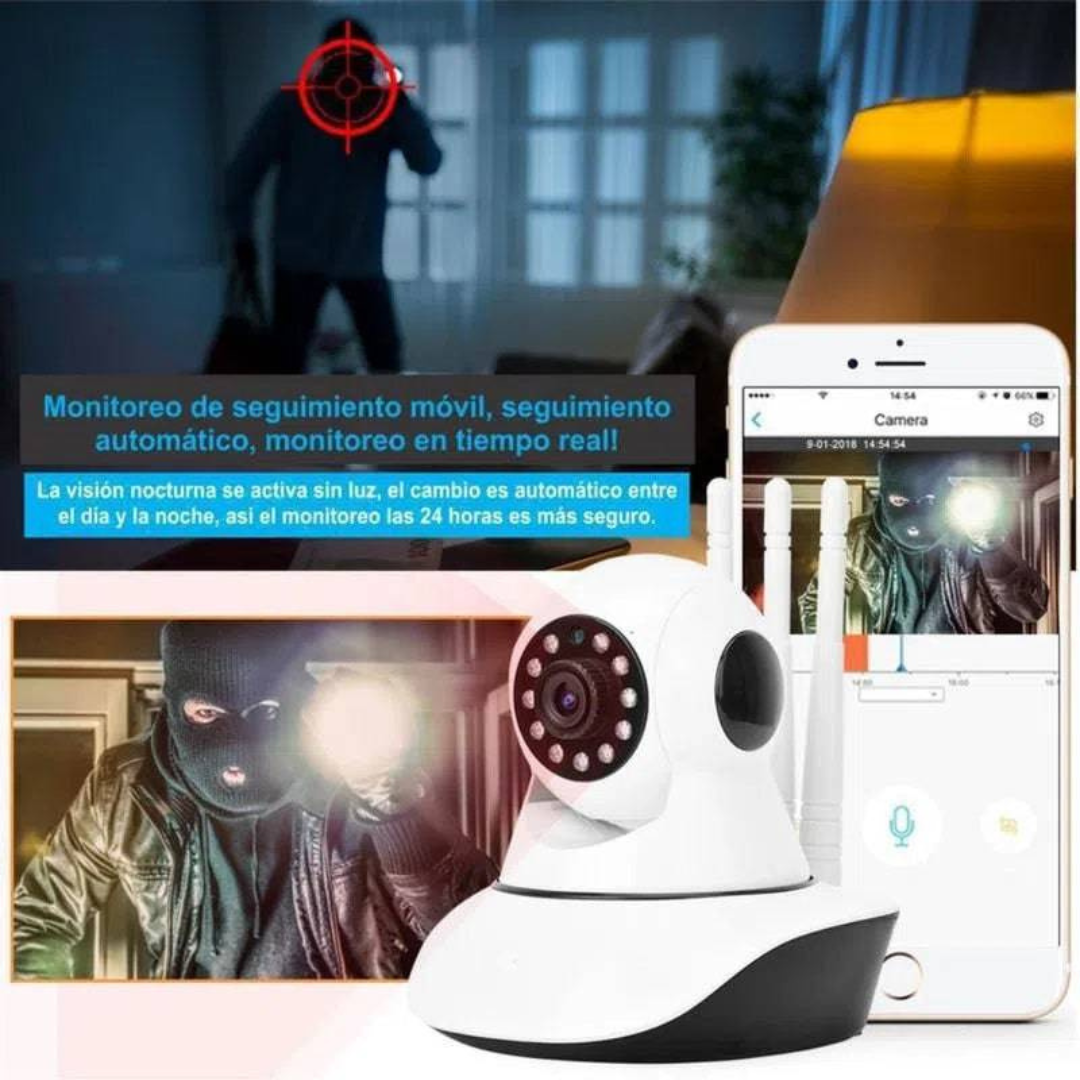 CAMARA IP 3 ANTENAS WIFI VISION NOCTURNA