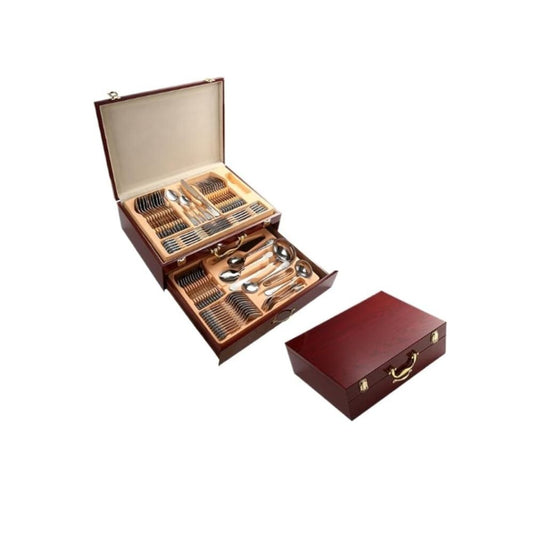 SET DE CUBIERTOS PREMIUM VINTAGE - 72 PIEZAS Acero Inox