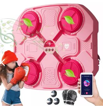 MAQUINA DE BOXEO MUSICAL BLUETOOTH - INCLUYE GUANTES