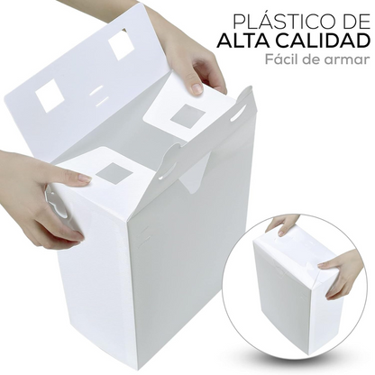 PACK VIRELA - 5 CAJAS APILABLES Y PLEGABLES PARA ZAPATOS