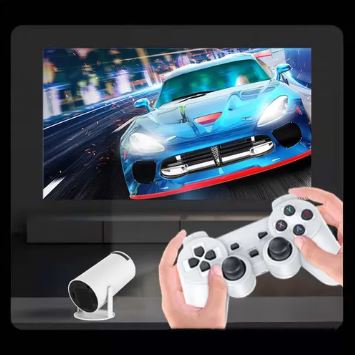 MINI CONSOLA DE JUEGOS RETRO CON PROYECTOR 4K - X10 PLUS