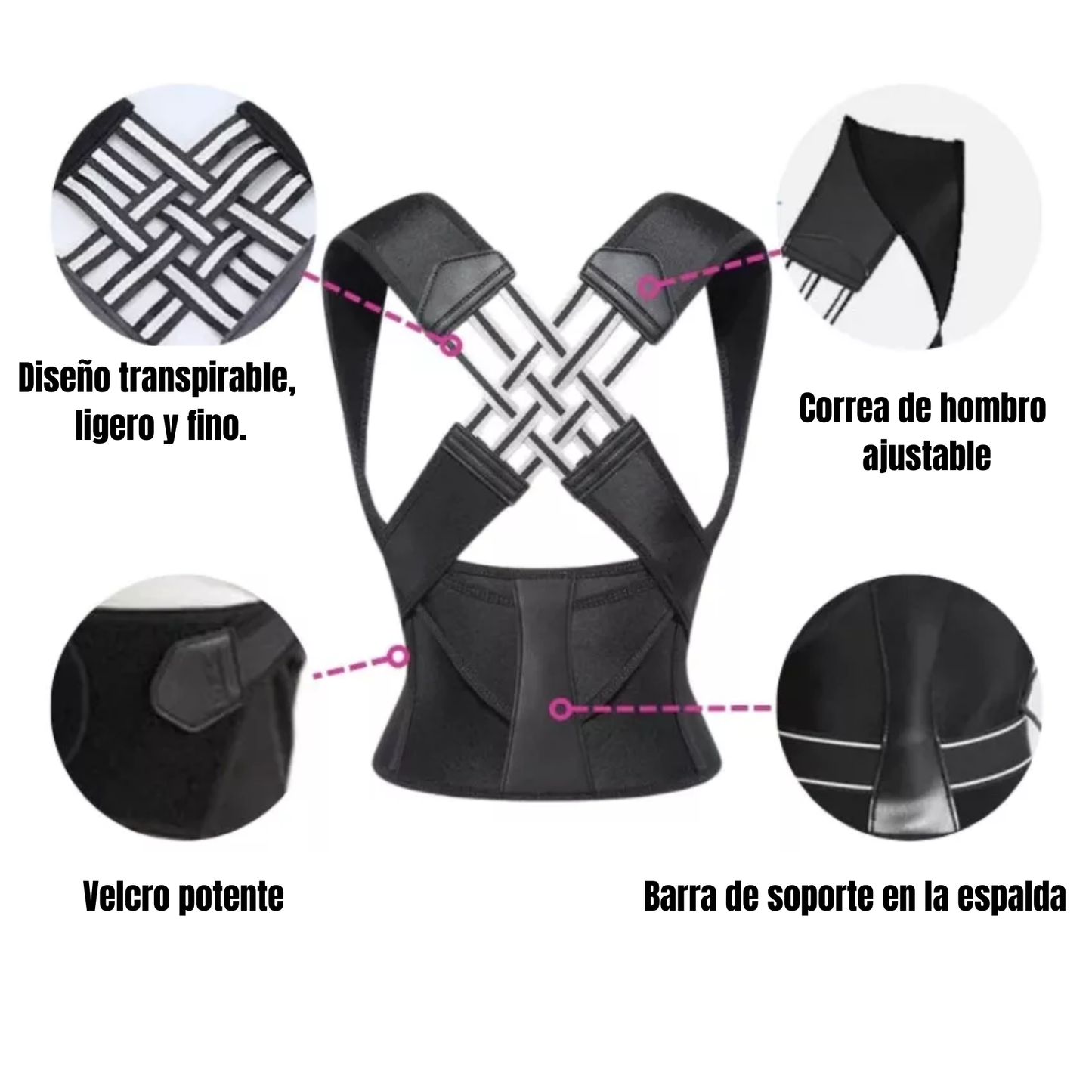 CORRECTOR DE POSTURA CRUZADO UNISEX