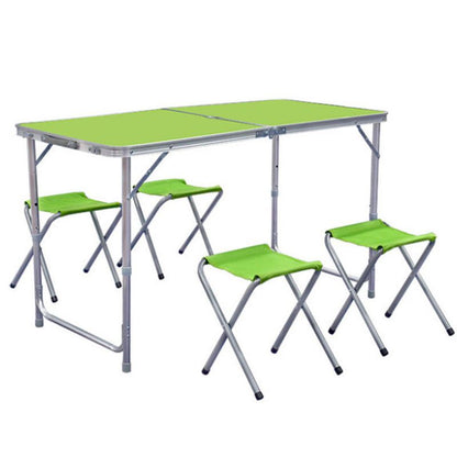 MESA PLEGABLE CON 4 SILLAS