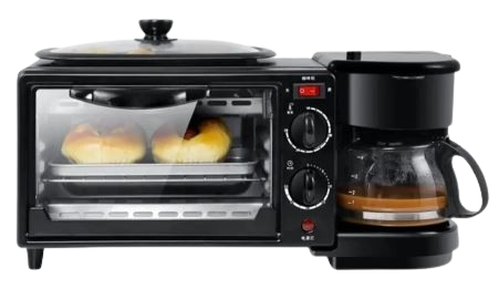 ESTACION DE DESAYUNO 3 EN 1 - CAFETERA HORNO PARRILLA