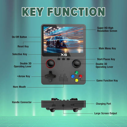 CONSOLA RETRO PORTÁTIL X6