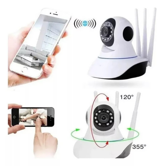 CAMARA IP 3 ANTENAS WIFI VISION NOCTURNA