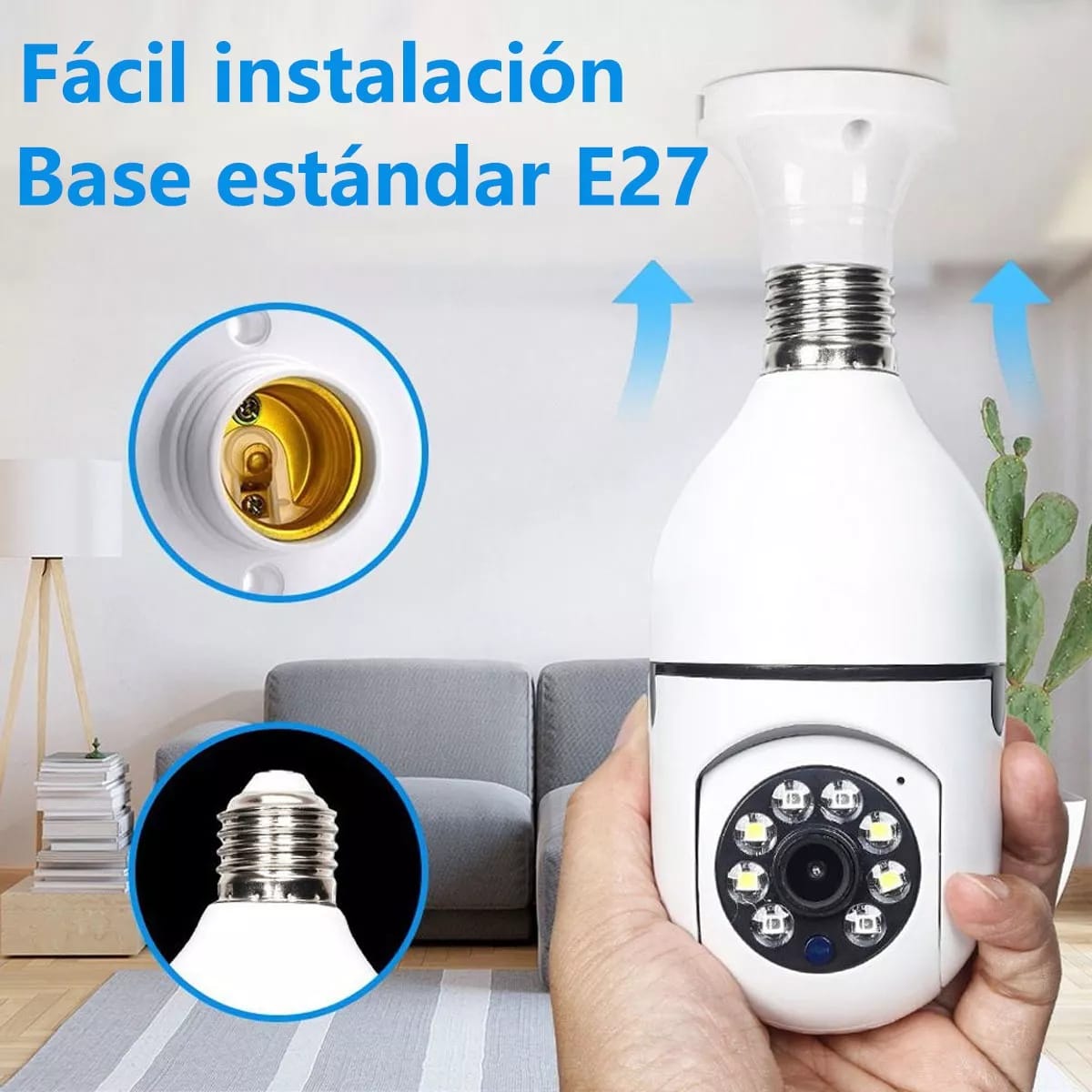 PACK VIRELA - 2 CAMARAS DE SEGURIDAD WIFI 360 HD