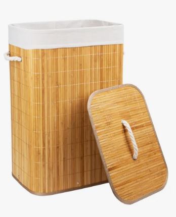 CANASTO PARA ROPA DE BAMBU