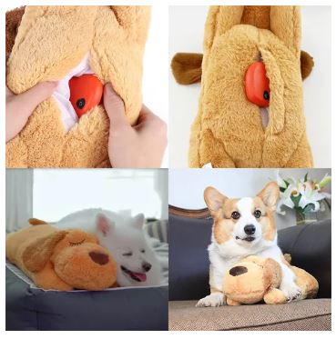 PELUCHE INTERACTIVO LATIDO DE COMPAÑIA PARA MASCOTAS