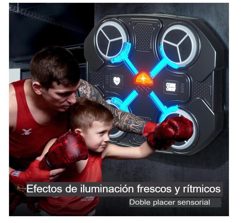 MAQUINA DE BOXEO MUSICAL BLUETOOTH - INCLUYE GUANTES