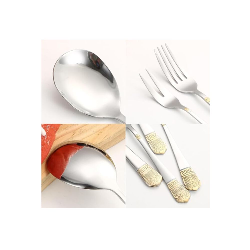 SET DE CUBIERTOS PREMIUM VINTAGE - 72 PIEZAS Acero Inox